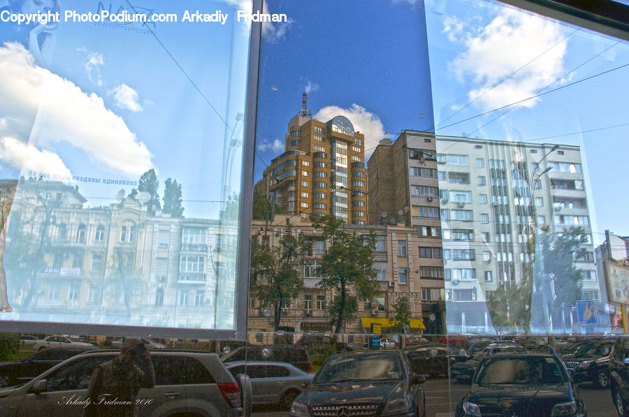 Building, City, High Rise, Housing, Downtown, Car, Suv