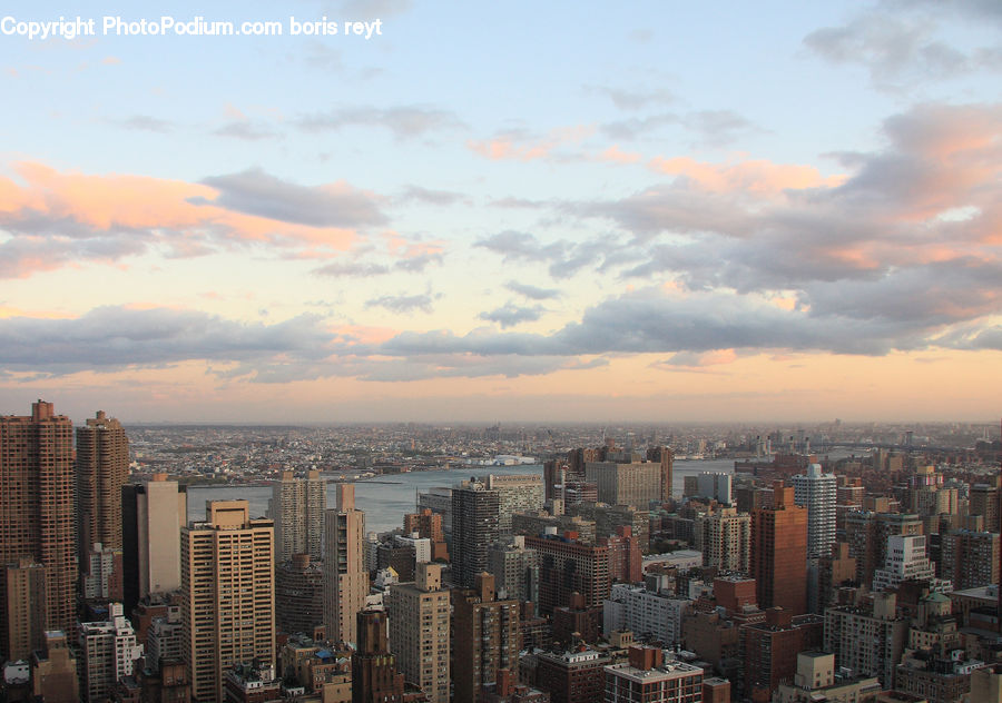 City, Downtown, Metropolis, Urban, Building, High Rise, Aerial View