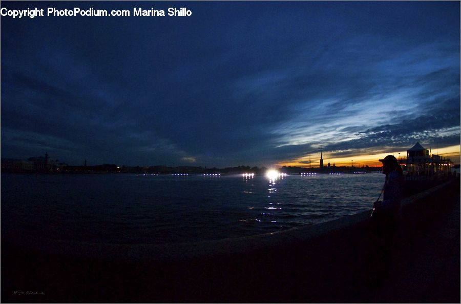 Coast, Outdoors, Sea, Water, Dawn, Dusk, Sky