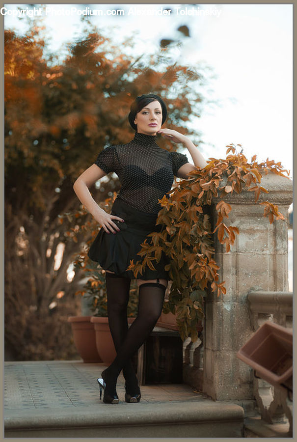 Human, People, Person, Plant, Potted Plant, Footwear, High Heel
