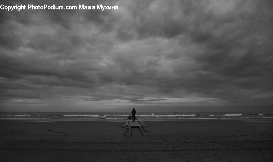 Beach, Coast, Outdoors, Sea, Water, Storm, Weather