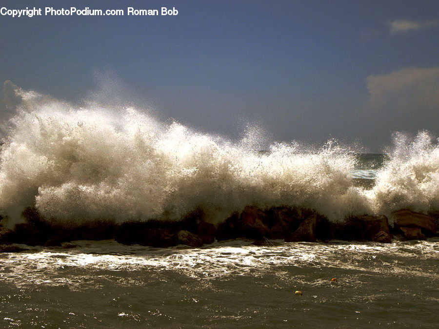 Outdoors, Sea, Sea Waves, Water, Beach, Coast