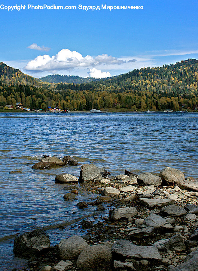 Lake, Outdoors, Water, Rock, Coast, Sea, Ocean