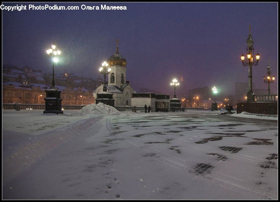Ice, Outdoors, Snow, Blizzard, Weather, Winter, Road