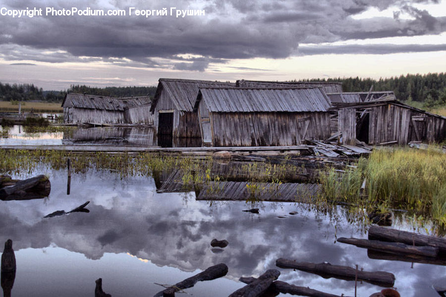 Cabin, Hut, Rural, Shack, Shelter, Building, Land