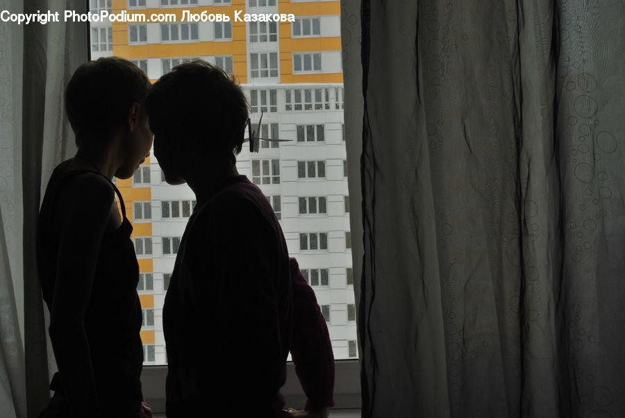 Human, People, Person, Back, Silhouette, City, Downtown