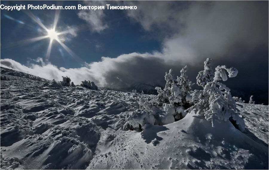 Eruption, Volcano, Alps, Crest, Mountain, Peak, Ice