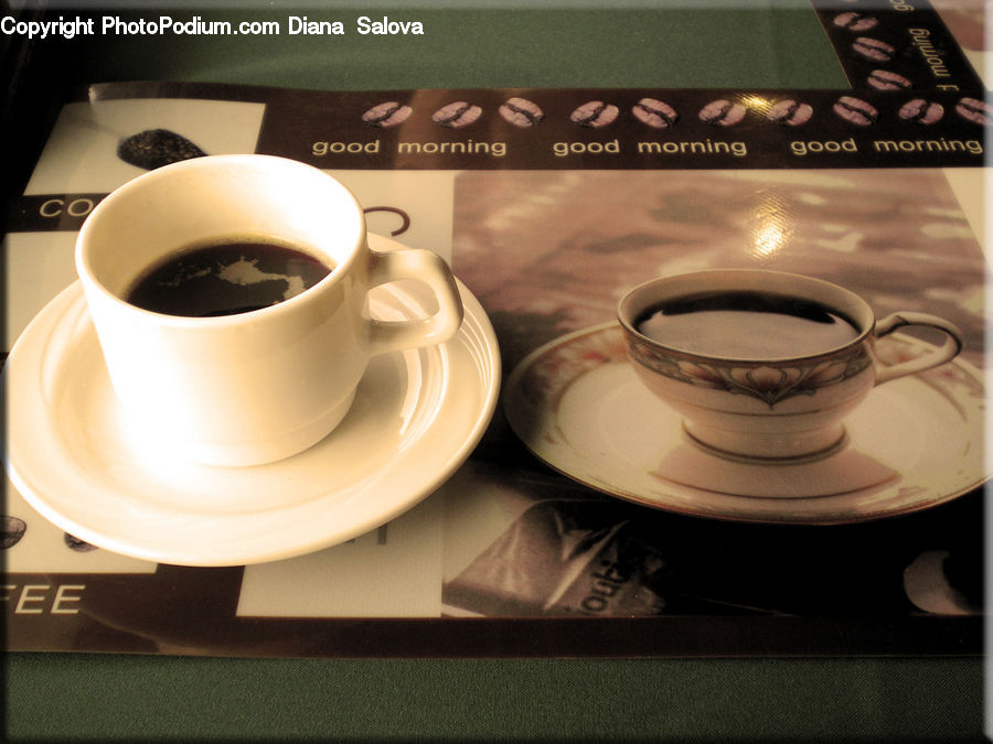 Coffee Cup, Cup, Cooker, Slow Cooker, Porcelain, Saucer