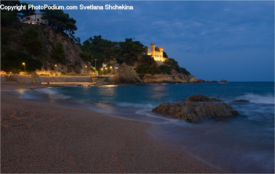 Beach, Coast, Outdoors, Sea, Water, Promontory, Architecture