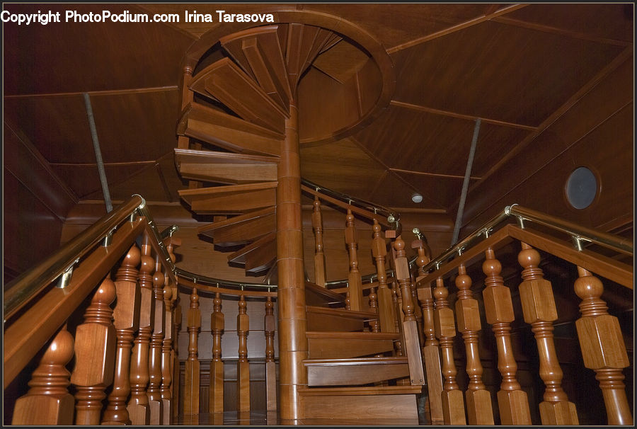Banister, Handrail, Staircase, Indoors, Interior Design, Room, Lighting