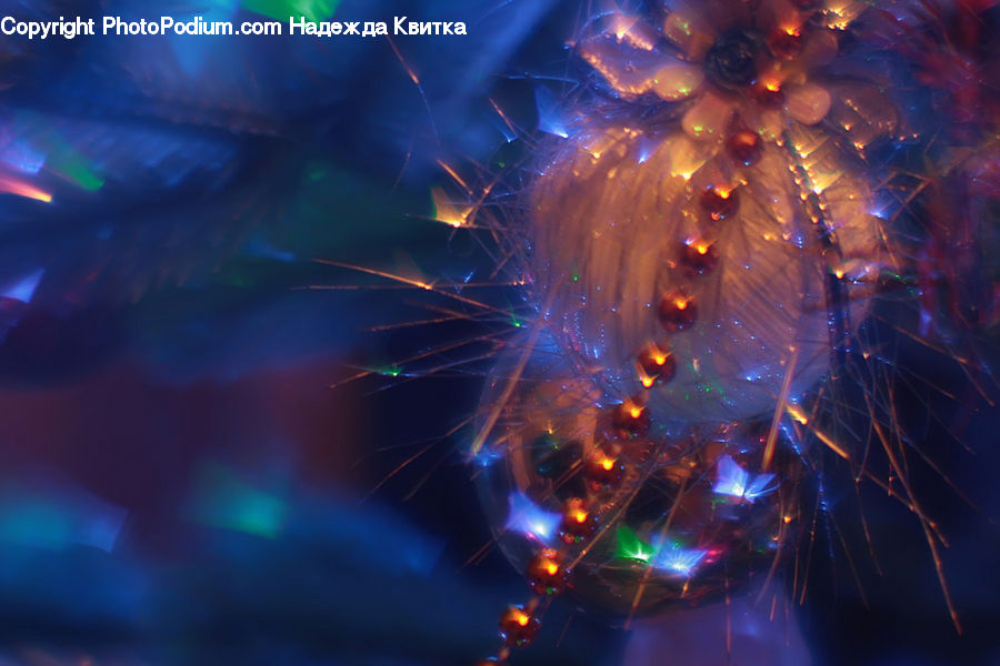 Fractal, Fireworks, Night, Light, Club, Festival, Lighting