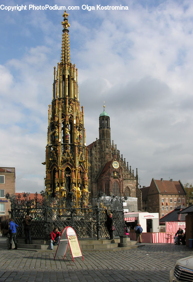 Plant, Potted Plant, People, Person, Human, Architecture, Bell Tower