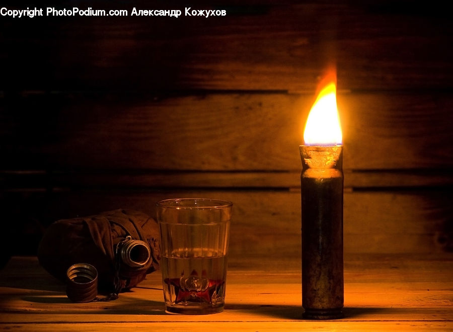 Fire, Flame, Cup, Candle, Beverage, Drink, Glass