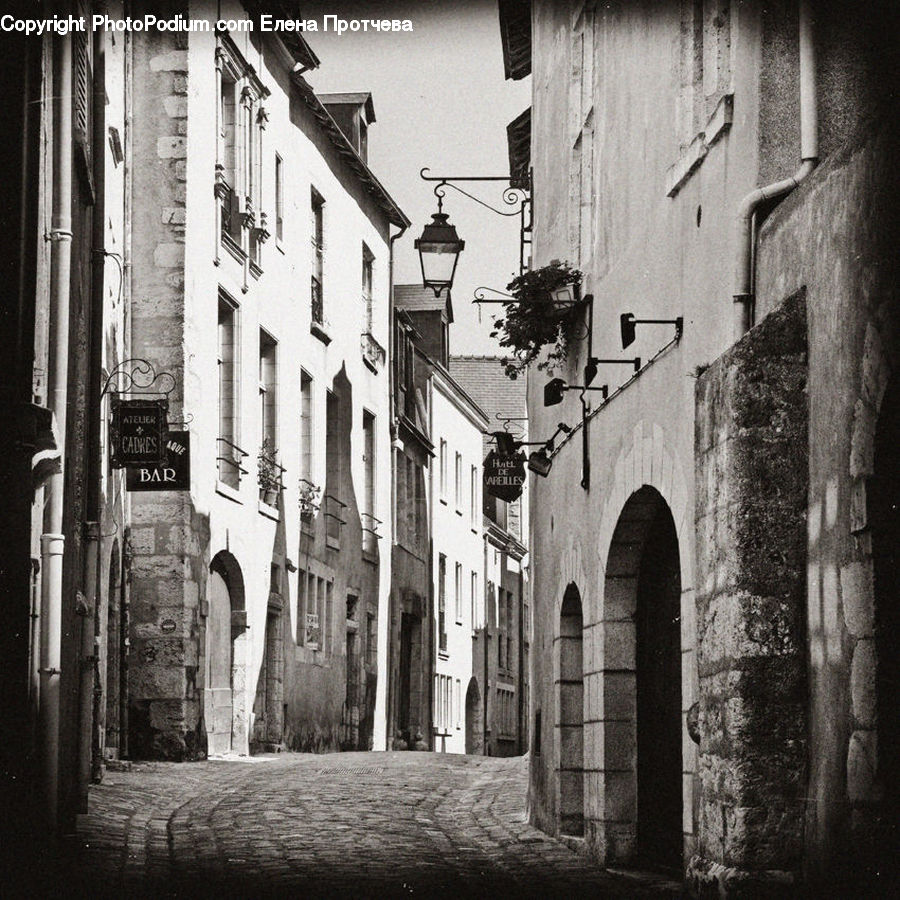 Alley, Alleyway, Road, Street, Town, Cobblestone, Pavement