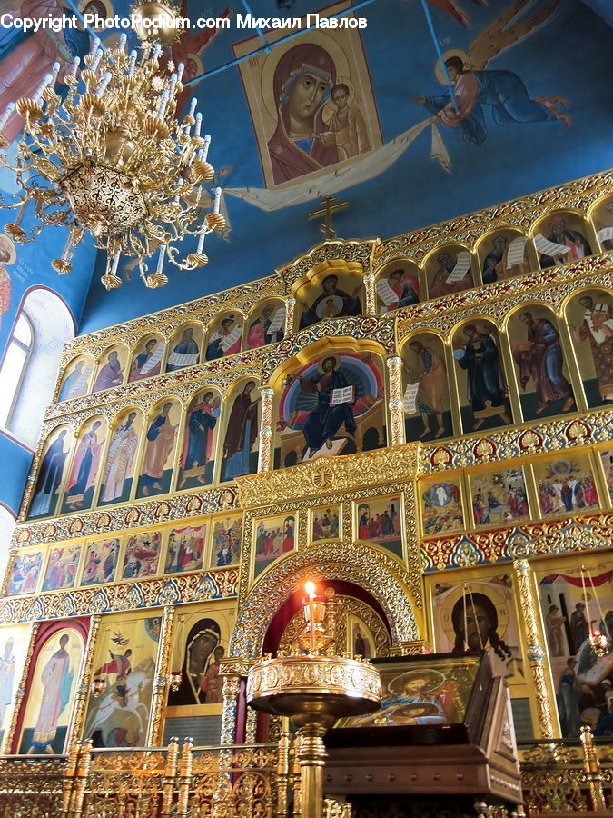 Chandelier, Lamp, Altar, Architecture, Church, Worship, Cathedral