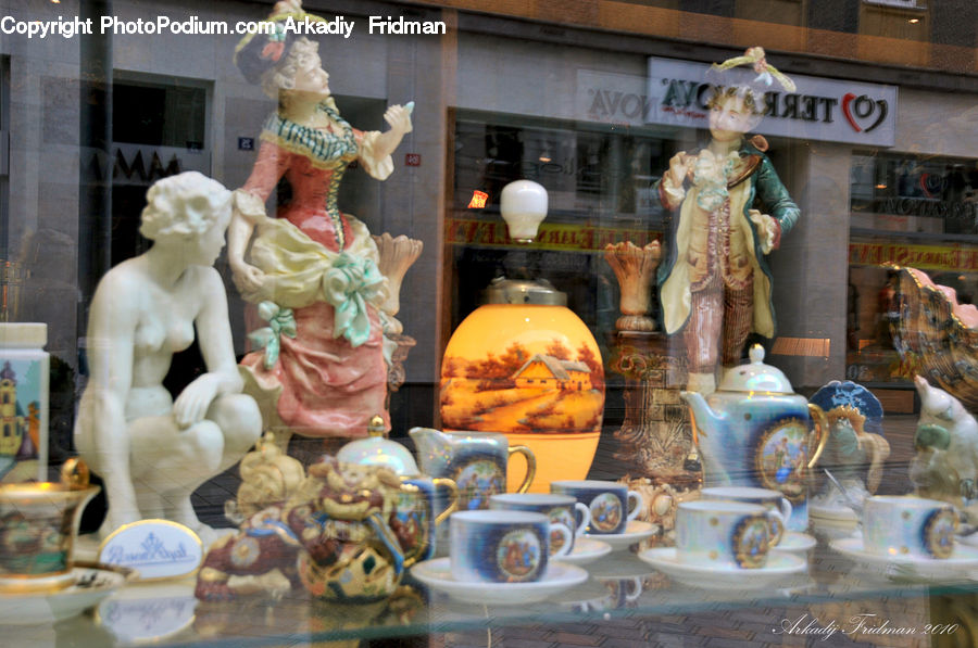 People, Person, Human, Figurine, Cup, Art, Porcelain