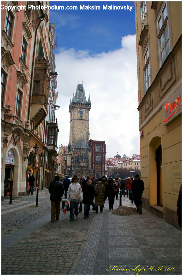 People, Person, Human, Cobblestone, Pavement, Walkway, Architecture