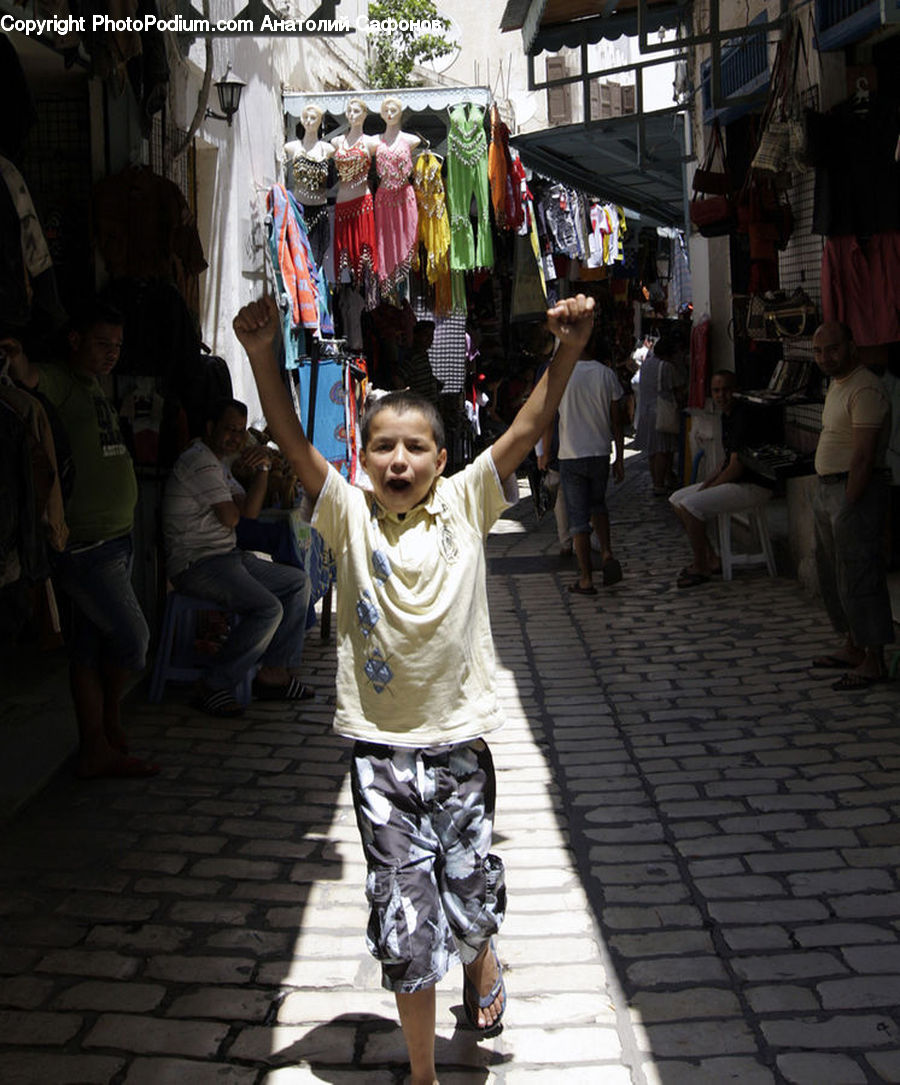 People, Person, Human, Bazaar, Market, Crowd, Road