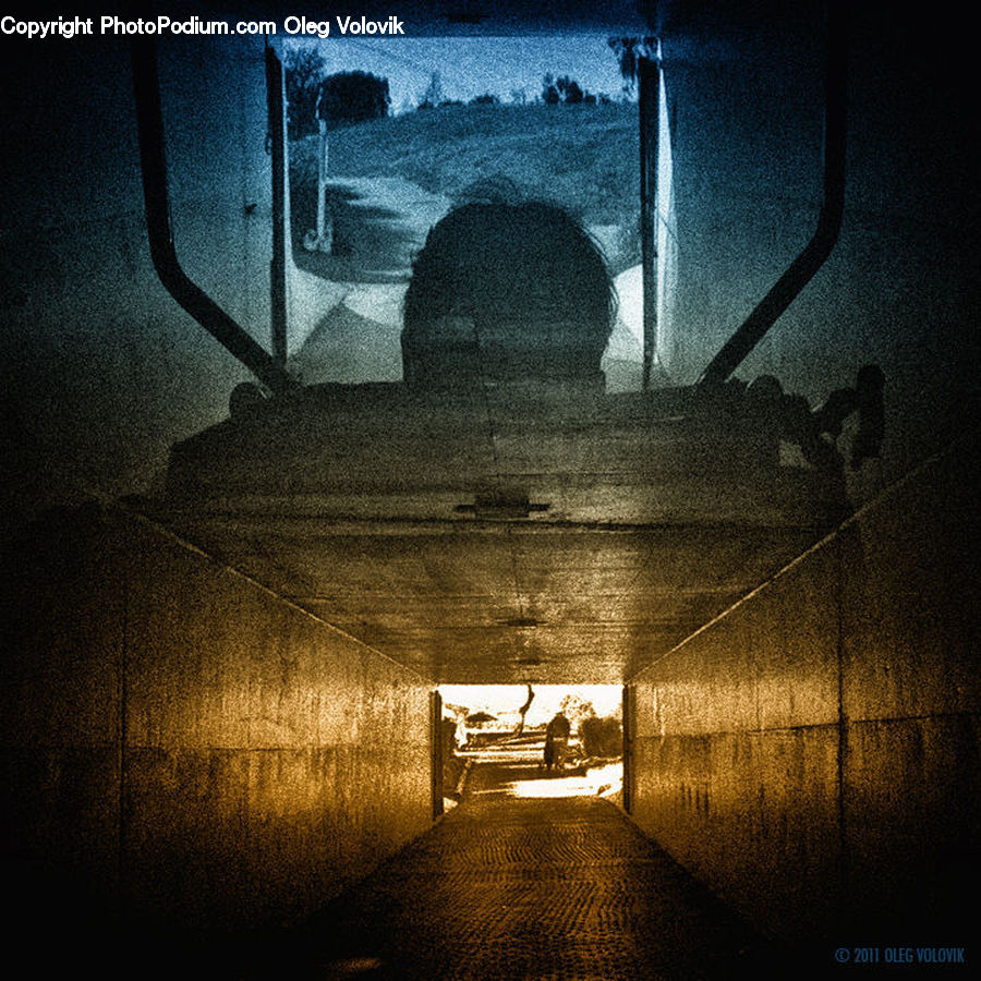 Crypt, Silhouette, Bunker, Head, Portrait