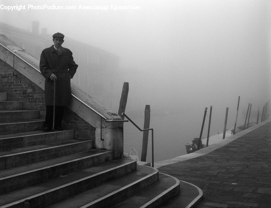 Human, People, Person, Clothing, Overcoat, Suit, Dock