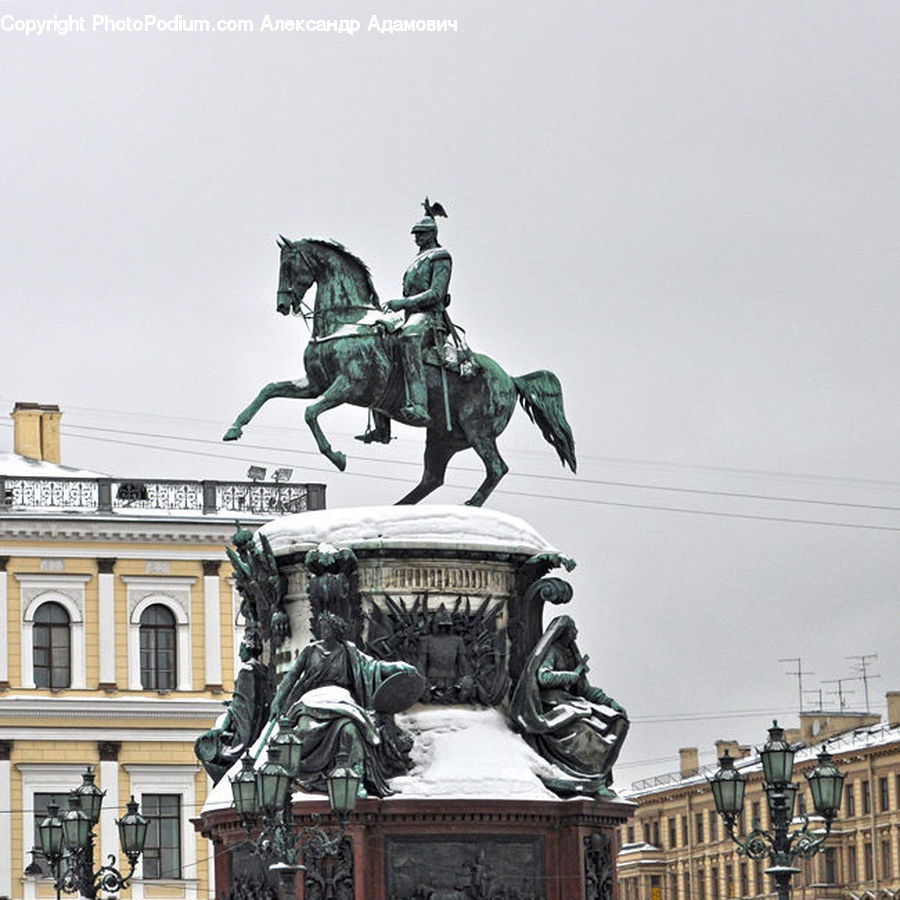 Art, Sculpture, Statue, Architecture, Downtown, Plaza, Town Square