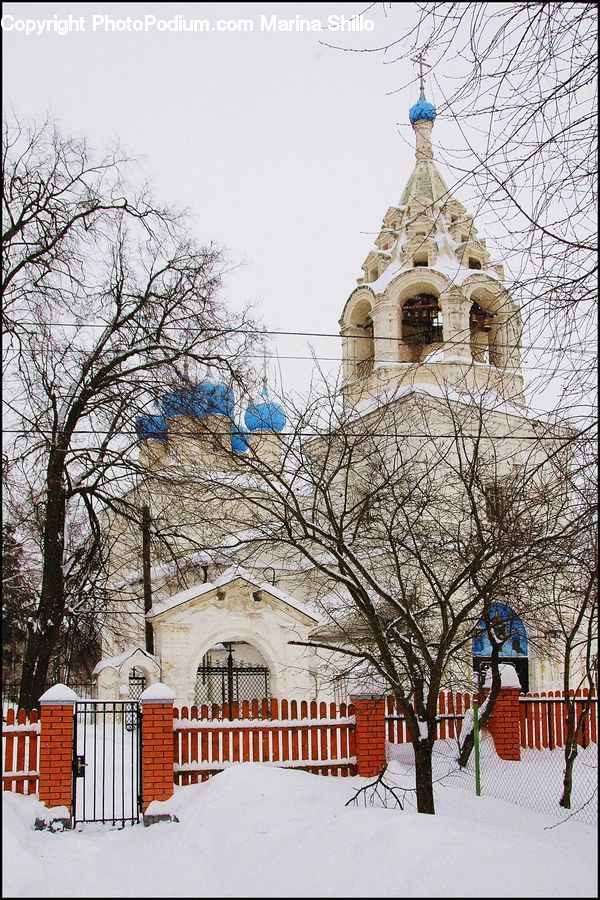 Fence, Architecture, Bell Tower, Clock Tower, Tower, Church, Worship