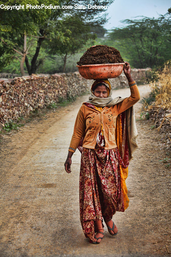 People, Person, Human, Costume, Dirt Road, Gravel, Road