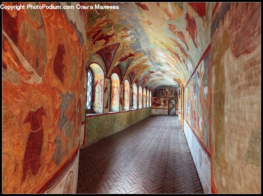 Corridor, Furniture, Architecture, Housing, Monastery, Subway, Train