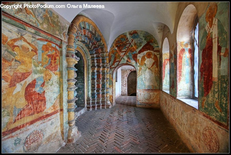 Corridor, Art, Carpet, Tapestry, Home Decor, Arch, Architecture