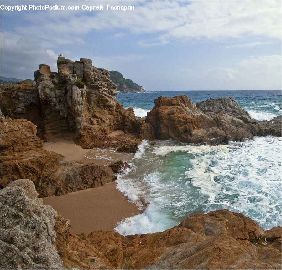Cliff, Outdoors, Sand, Soil, Promontory, Rock, Coast