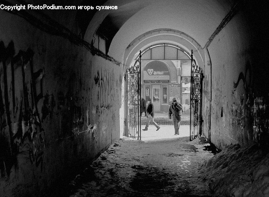 Arch, Alley, Alleyway, Road, Street, Town, Corridor