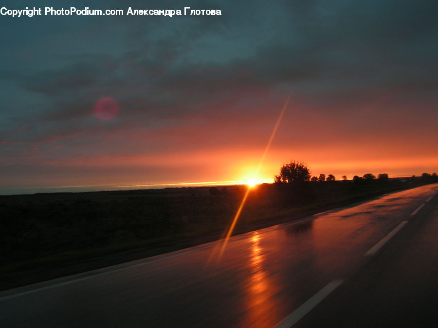 Sun, Dusk, Outdoors, Sky, Sunlight, Sunrise, Sunset