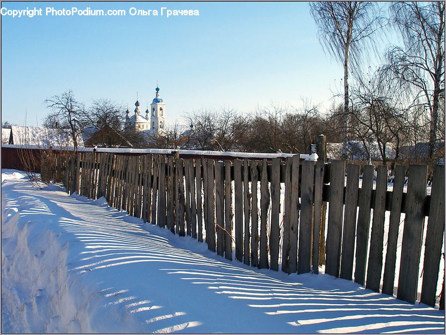 Boardwalk, Deck, Path, Sidewalk, Walkway, Fence, Landscape