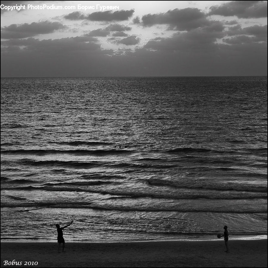 Outdoors, Sea, Water, Ocean, Beach, Coast, Silhouette