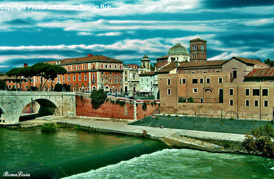 Bridge, Castle, Ditch, Fort, Moat, Architecture, Mansion