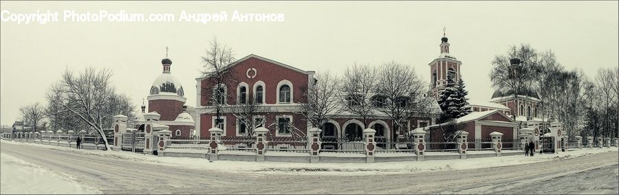Architecture, Mansion, Building, Housing, Villa, Ice, Outdoors