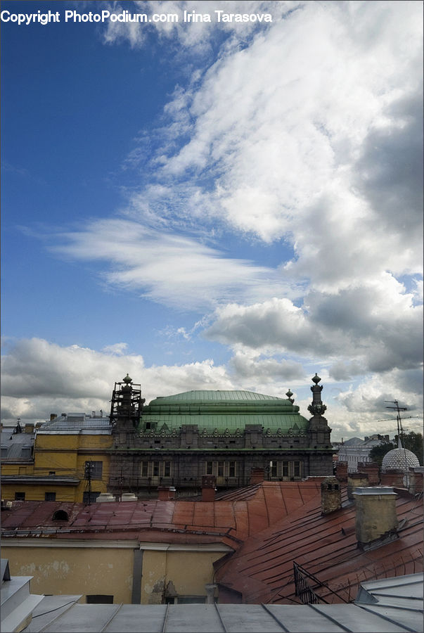 Roof, Building, Deck, Porch, City, Downtown, Dock