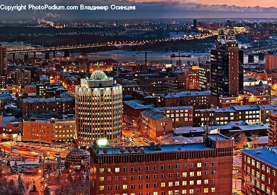 City, Downtown, Metropolis, Urban, Building, Landscape, Nature
