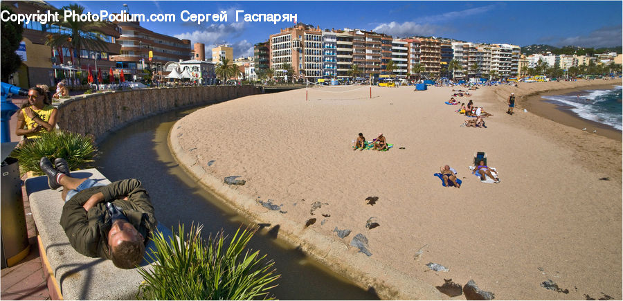 Asleep, Hotel, Resort, Beach, Coast, Outdoors, Sea