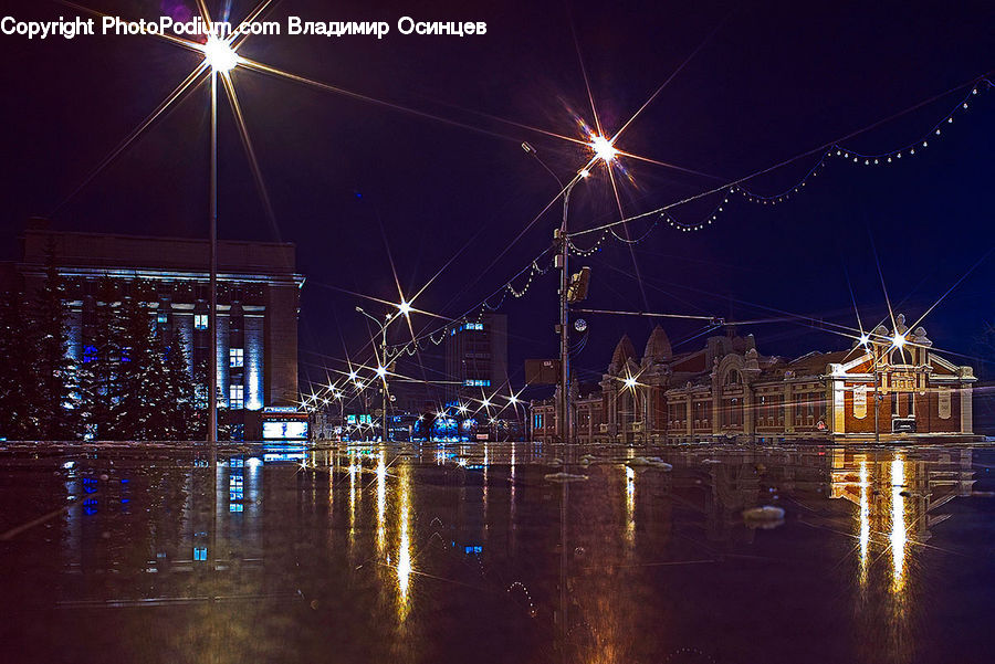Construction, Dock, Port, Waterfront, City, Downtown, Building