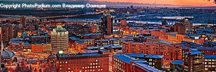 City, Downtown, Metropolis, Urban, Building, Shipping Container, Town