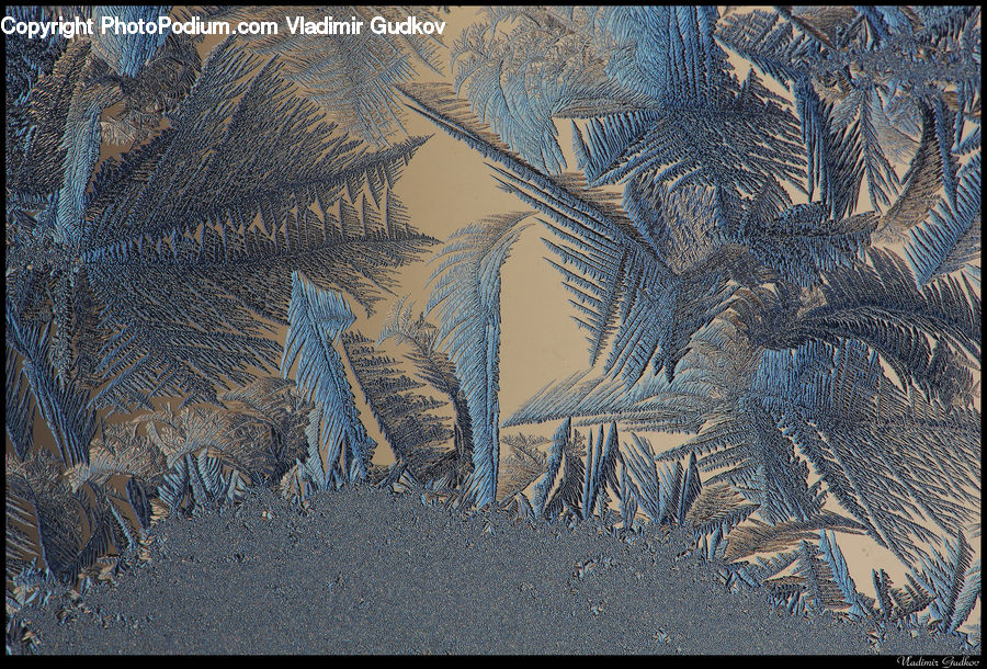 Frost, Ice, Outdoors, Snow, Art, Modern Art, Sand