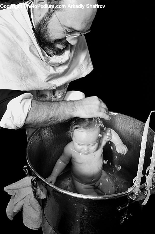 People, Person, Human, Bucket, Pot, Pottery, Portrait