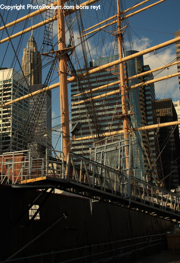 Building, Office Building, Construction, Freeway, Overpass, Ship, Vessel