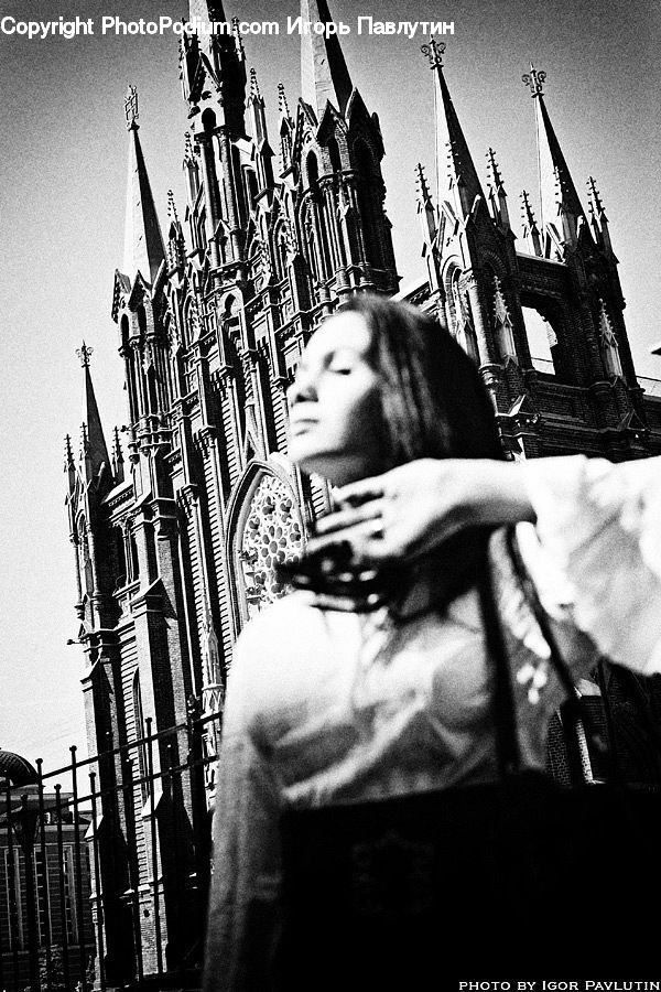 Architecture, Cathedral, Church, Worship, Person, Portrait