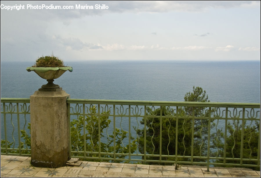 Plant, Potted Plant, Railing, Arch, Gate, Balcony, Outdoors