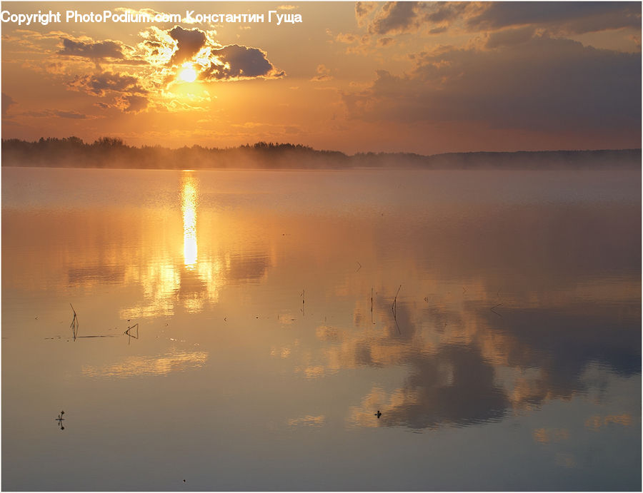 Dawn, Dusk, Sky, Sunrise, Sunset, Flare, Light
