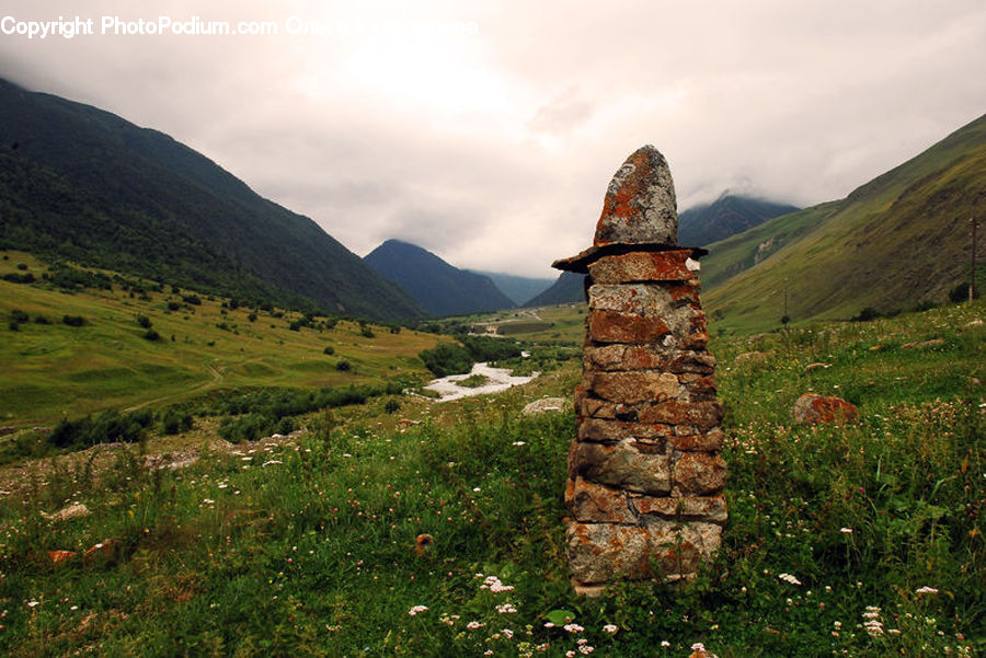 Field, Grass, Grassland, Plant, Outdoors, Plateau, Rock