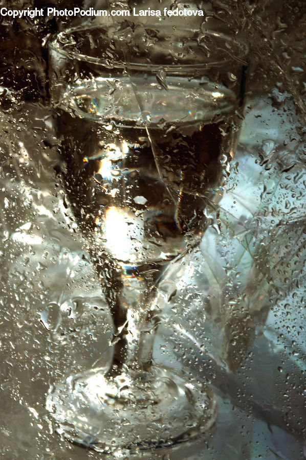 Glass, Goblet, Water, Mud, Soil