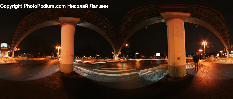Architecture, Downtown, Plaza, Town Square, Road, Street, Town